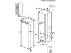 Vestavná monoklimatická chladnička AEG TK6DS181EC