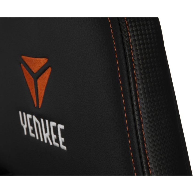Herní křeslo Yenkee YGC 200BK Forsage XL, černé, polohovatelné