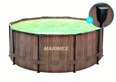Bazén Marimex Florida 3,66x1,22 m se skimmerem- motiv TEAK