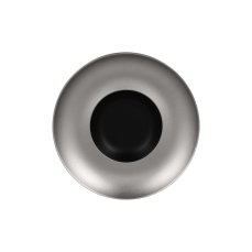 RAK Porcelain RAK Metalfusion talíř hluboký Gourmet 29 cm, černostříbrný | RAK-MFFDGD29SB
