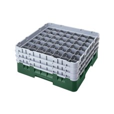 Cambro Koš Camrack 49 pozic, výška sklenice 17,4 cm - Zelená