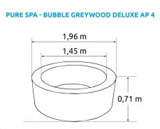 Nafukovací vířivka Marimex Pure Spa - Bubble Greywood Deluxe AP 4