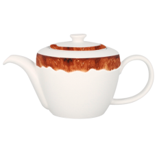 RAK Porcelain RAK Woodart konvice na čaj s víčkem 40 cl – světle hnědá | RAK-WDCLTP40TB