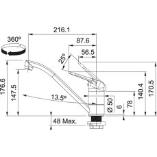 Franke FC 6301.031 Beztlaková Chrom