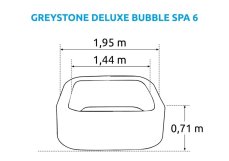 Nafukovací vířivka Intex Pure Spa - Bubble Greystone Deluxe 6 AP