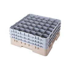Cambro Koš Camrack 36 pozic, výška sklenice 11 cm - Béžová