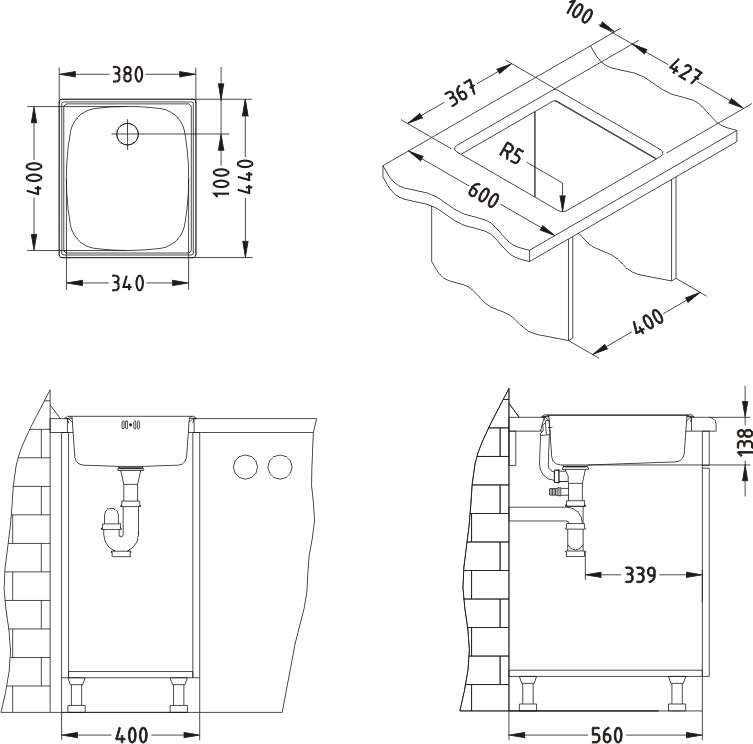 Alveus BASIC 10, 380x440 - F