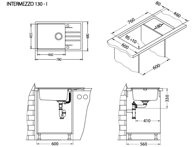 Alveus SET ALVEUS INTERMEZZO 130/91+BATERIE AM/20 91