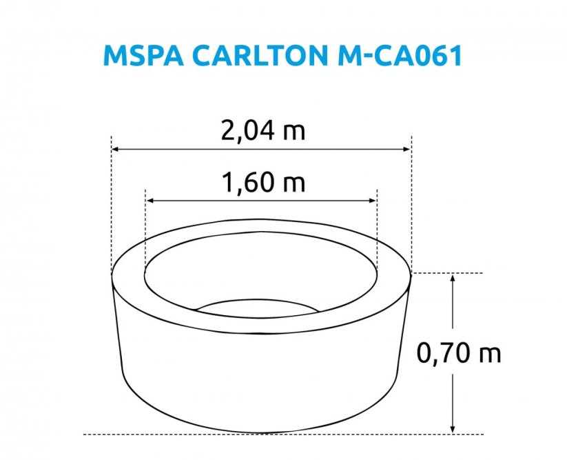Nafukovací vířivka Marimex MSPA Carlton M-CA061