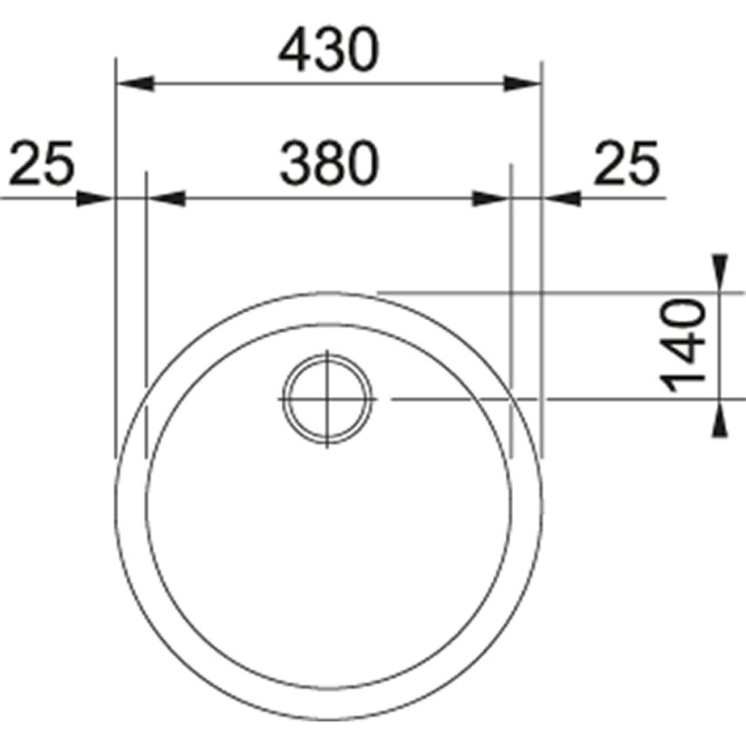 Franke RAN 610-38 3 1/2" nerez Rambla