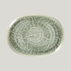 RAK Porcelain Krush talíř oválný 28 × 20,5 cm, zelený