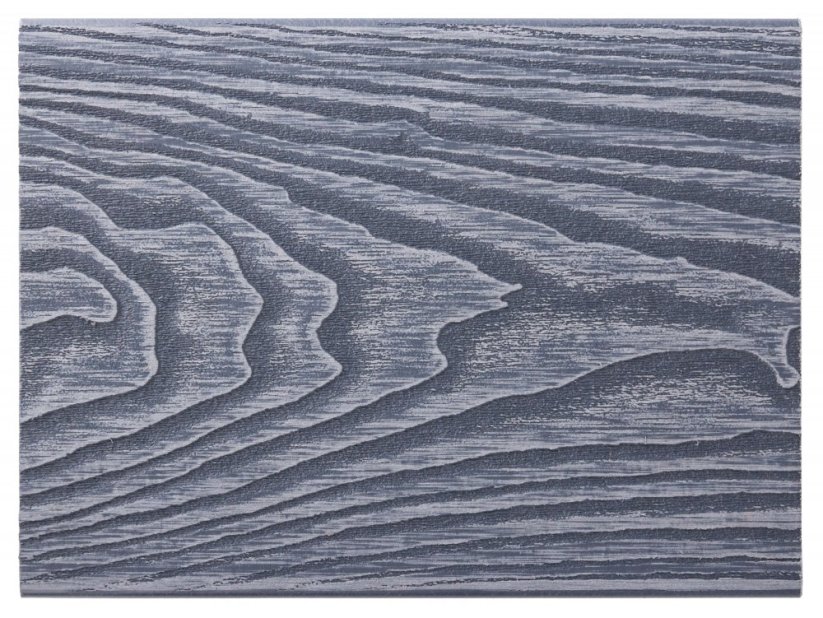 Terasové prkno G21 2,5 x 14,8 x 300 cm, Silver Wood s kulatými výřezy, WPC