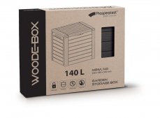 Zahradní box Prosperplast WOODEBOX hnědý 140L