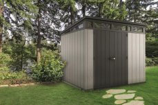 Zahradní domek Keter Artisan 9x7 grafitový/šedý, s podlahou