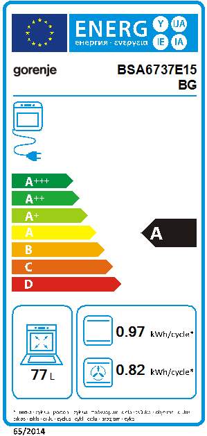 Vestavná trouba Gorenje BSA6737E15BG