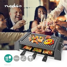 Gril Nedis FCRA220FBK6 Raclette