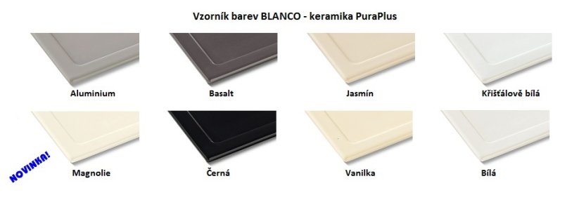 Blanco SUBLINE 350/150 U Keramika vanilka  s táhlem dřez vlevo