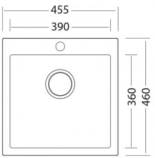 Sinks VIVA 455 Titanium