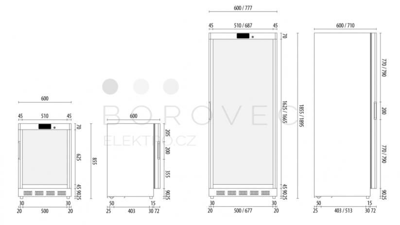 FRIGOPLANET skříň chladící AKD 200RG 140 L lak./sklo