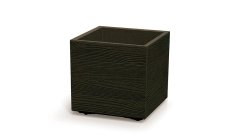 Květináč Prosperplast MADERA SQUARE eco wood 38,5 cm kávový