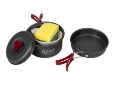 Sada nádobí Acra C20 camping set alluminium pro 1-2 osoby