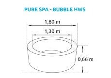 Nafukovací vířivka Marimex  Pure Spa - Bubble HWS -modrý -Intex 28486EX