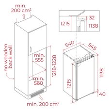 Vestavná chladnička Teka RSR 42260 FI WH 220-240 50 EU