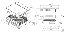 Moduline gril salamander SEH003E Grill Plus (400V)