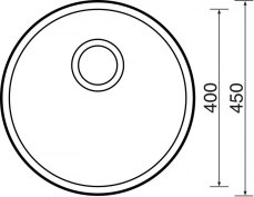 Sinks ROUND 450 M 0,6mm matný