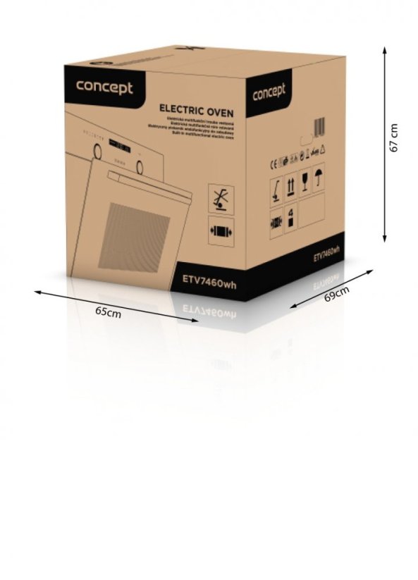 Vestavná trouba Concept ETV7460wh