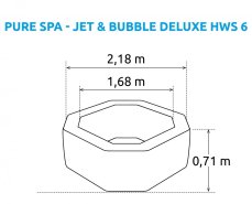 Nafukovací vířivka Marimex  Pure Spa - Jet & Bubble Deluxe HWS 6