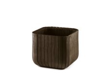Květináč Keter Cube Planter M whiskey hnědý