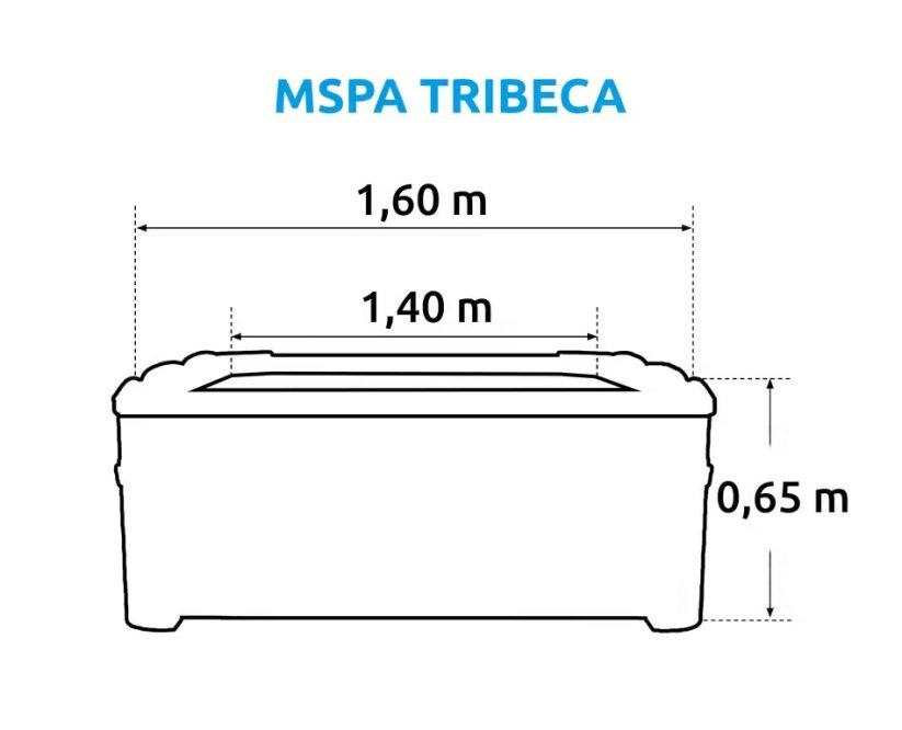Nafukovací vířivka Marimex MSPA  TRIBECA s pevnou konstrukcí