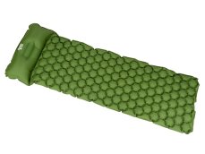 Karimatka Acra L140CL nafukovací s polštářkem, zelená, 5cm