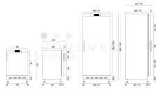 FRIGOPLANET skříň chladící AKD 600R SS 580 L nerez