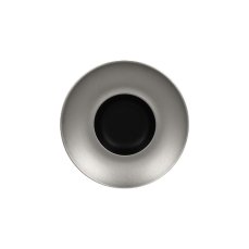 RAK Porcelain RAK Metalfusion talíř hluboký Gourmet 26 cm, černostříbrný | RAK-MFFDGD26SB