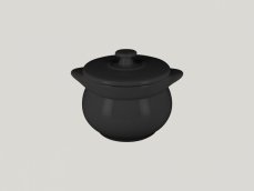 RAK Porcelain RAK Chef's Fusion mísa na polévku s poklicí pr. 10,6 cm, černá | RAK-CFST10BK