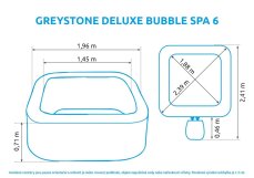 Nafukovací vířivka Marimex Greystone Deluxe Bubble Spa 6 NP
