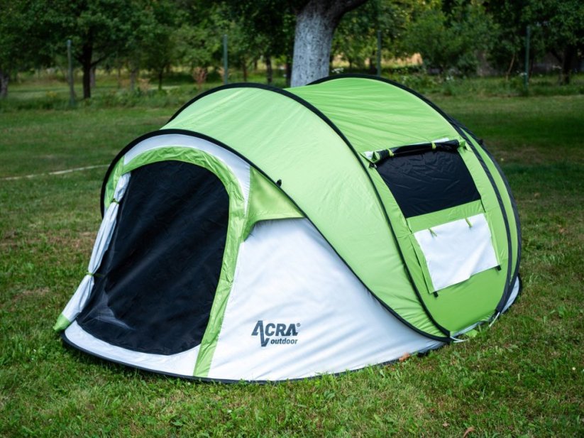 Stan Acra Outdoor ST30 samorozkládací pro 2-3 osoby - zelený se zatmavením