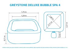 Nafukovací vířivka Marimex Greystone Deluxe Bubble Spa 4 NP