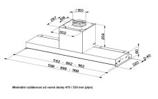 Vestavná digestoř Faber - IN-NOVA TOUCH X/BK A90