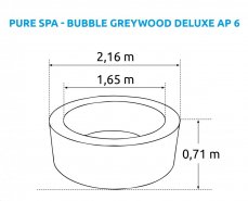 Nafukovací vířivka Marimex Pure Spa - Bubble Greywood Deluxe AP 6