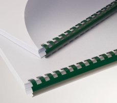 Vázací hřbet Eurosupplies plastový A4 průměr 19mm zelený 100ks