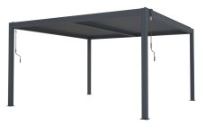 Bioklimatická pergola G21 Austin 4x4 m, antracitová hliníková