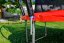 Trampolína G21 SpaceJump, 366 cm, červená, s ochrannou sítí + schůdky zdarma