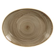 RAK Porcelain RAK Twirl talíř oválný 36 × 27 cm – alga | RAK-TWNNOP36AL