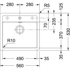 Franke SID 610 černá Sirius Tectonite