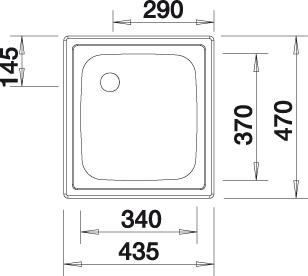 Blanco TOP EE 4 x 4 Nerez přírodní lesk+222458