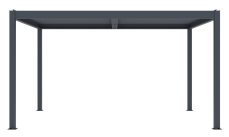 Bioklimatická pergola G21 Austin 4x3 m, antracitová hliníková