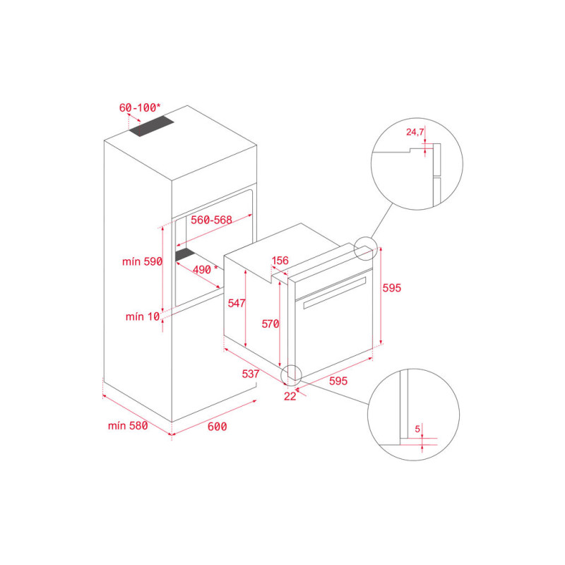 Vestavná trouba Teka HLB 8418 P BK